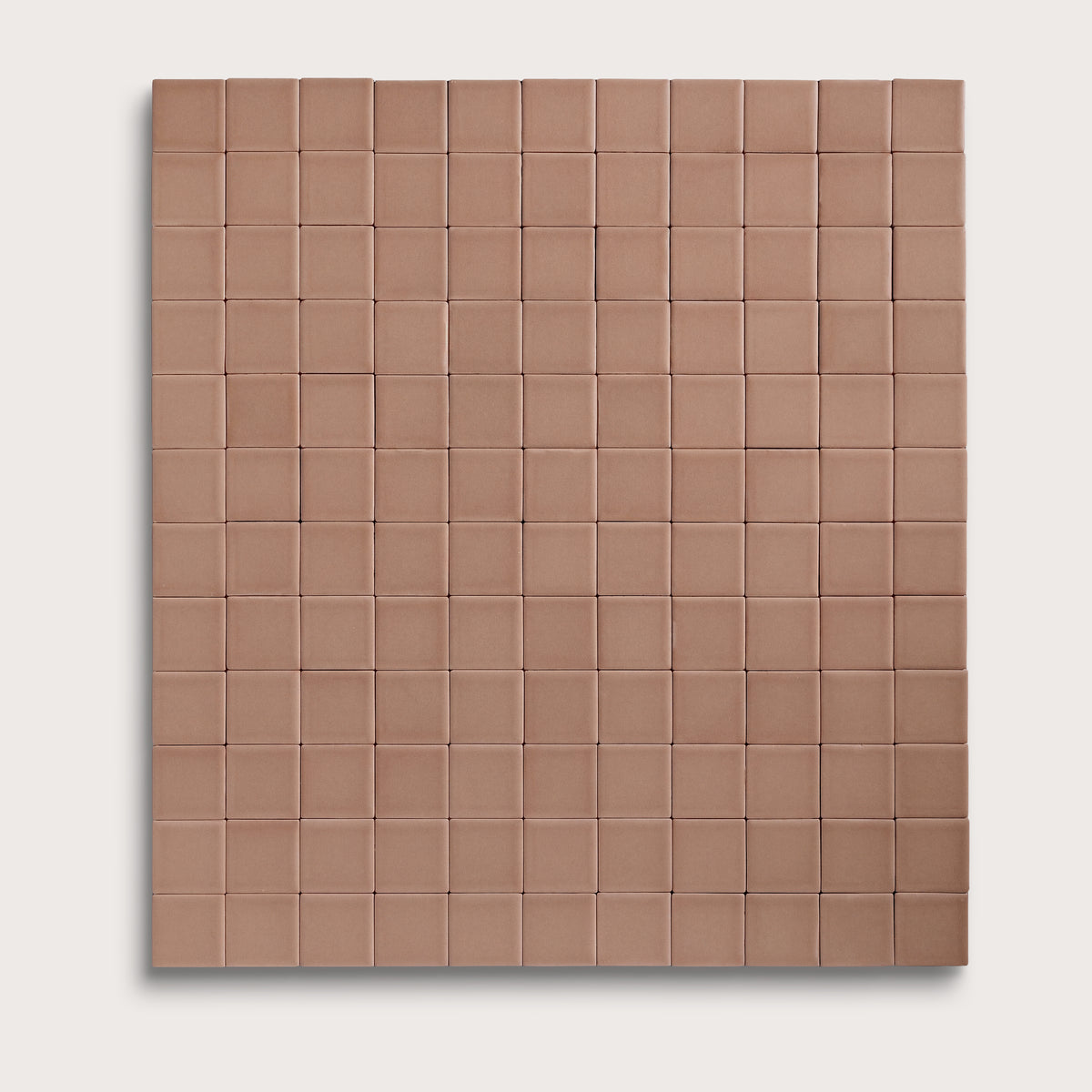 Petal ceramic tile, 2 by 2 inch mosaic, matte finish