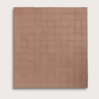 Petal ceramic tile, 2 by 2 inch mosaic, matte finish