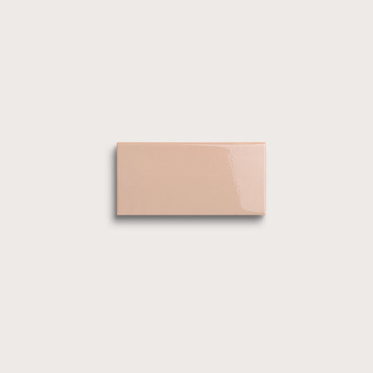 Petal ceramic tile sample, gloss finish