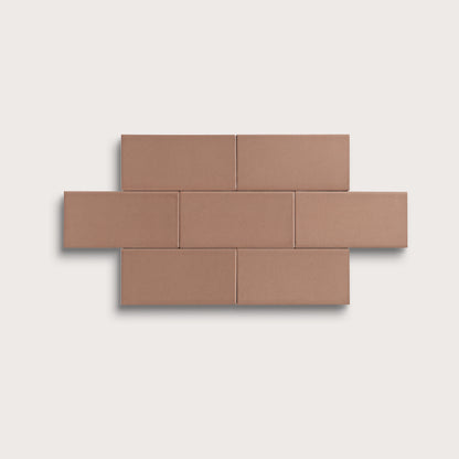 Petal ceramic tile, 2 by 4 inches, matte finish