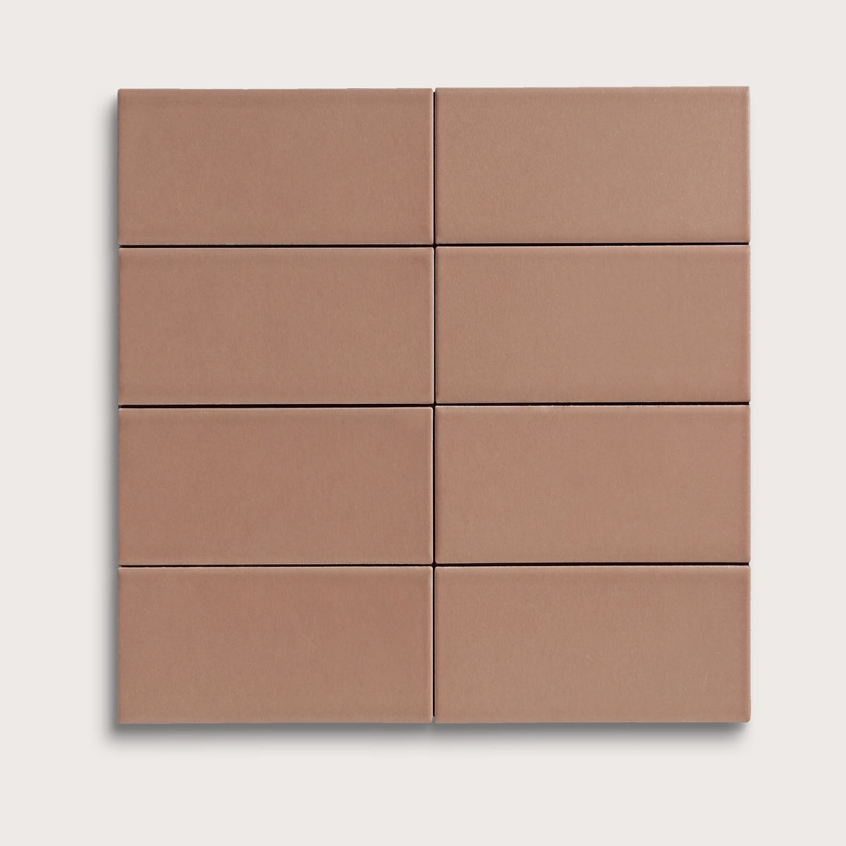 Petal ceramic tile, 2 by 4 inches, matte finish