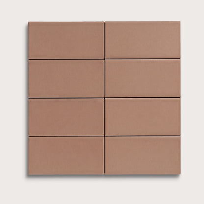 Petal ceramic tile, 2 by 4 inches, matte finish