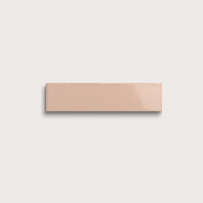 Petal ceramic tile, 2 by 8 inches, gloss finish
