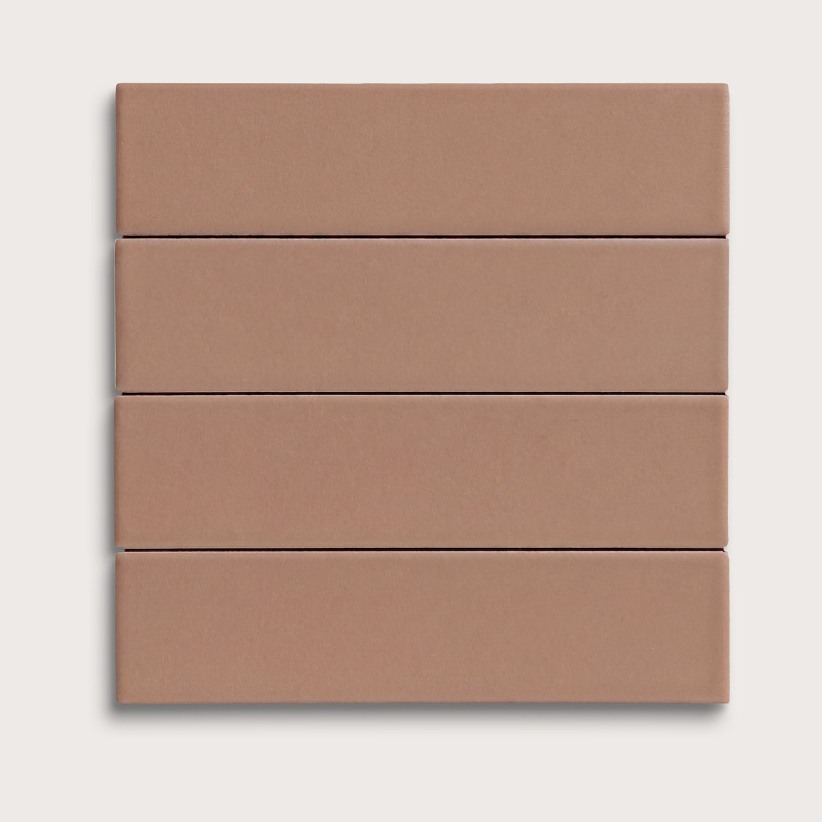 Petal ceramic tile, 2 by 8 inches, matte finish