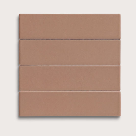 Petal ceramic tile, 2 by 8 inches, matte finish