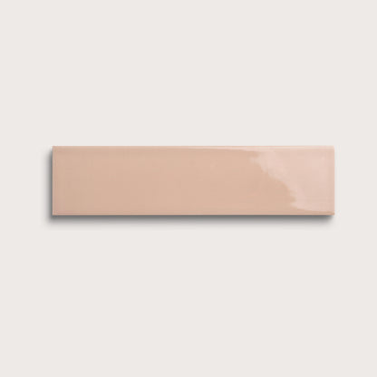 Petal ceramic tile, 3 by 12 inches, gloss finish