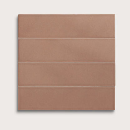 Petal ceramic tile, 3 by 12 inches, matte finish