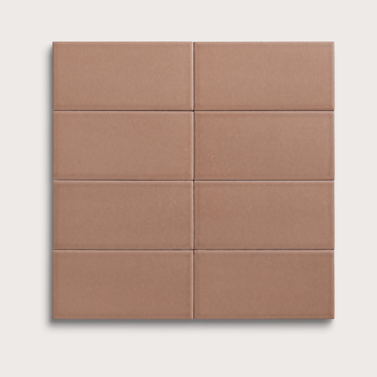 Petal ceramic tile, 3 by 6 inches, matte finish