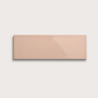 Petal ceramic tile, 4 by 12 inches, gloss finish