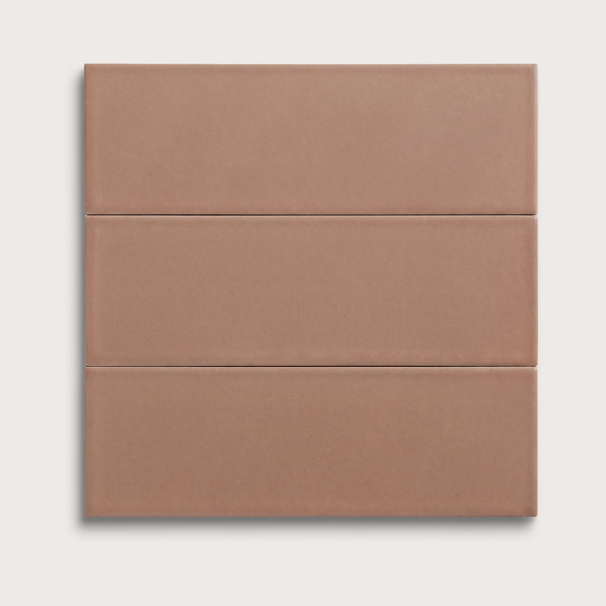 Petal ceramic tile, 4 by 12 inches, matte finish