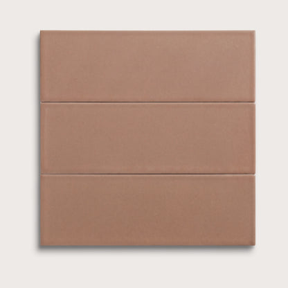 Petal ceramic tile, 4 by 12 inches, matte finish