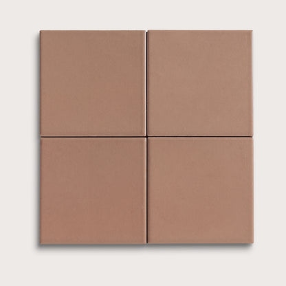 Petal ceramic tile, 4 by 4 inches, matte finish