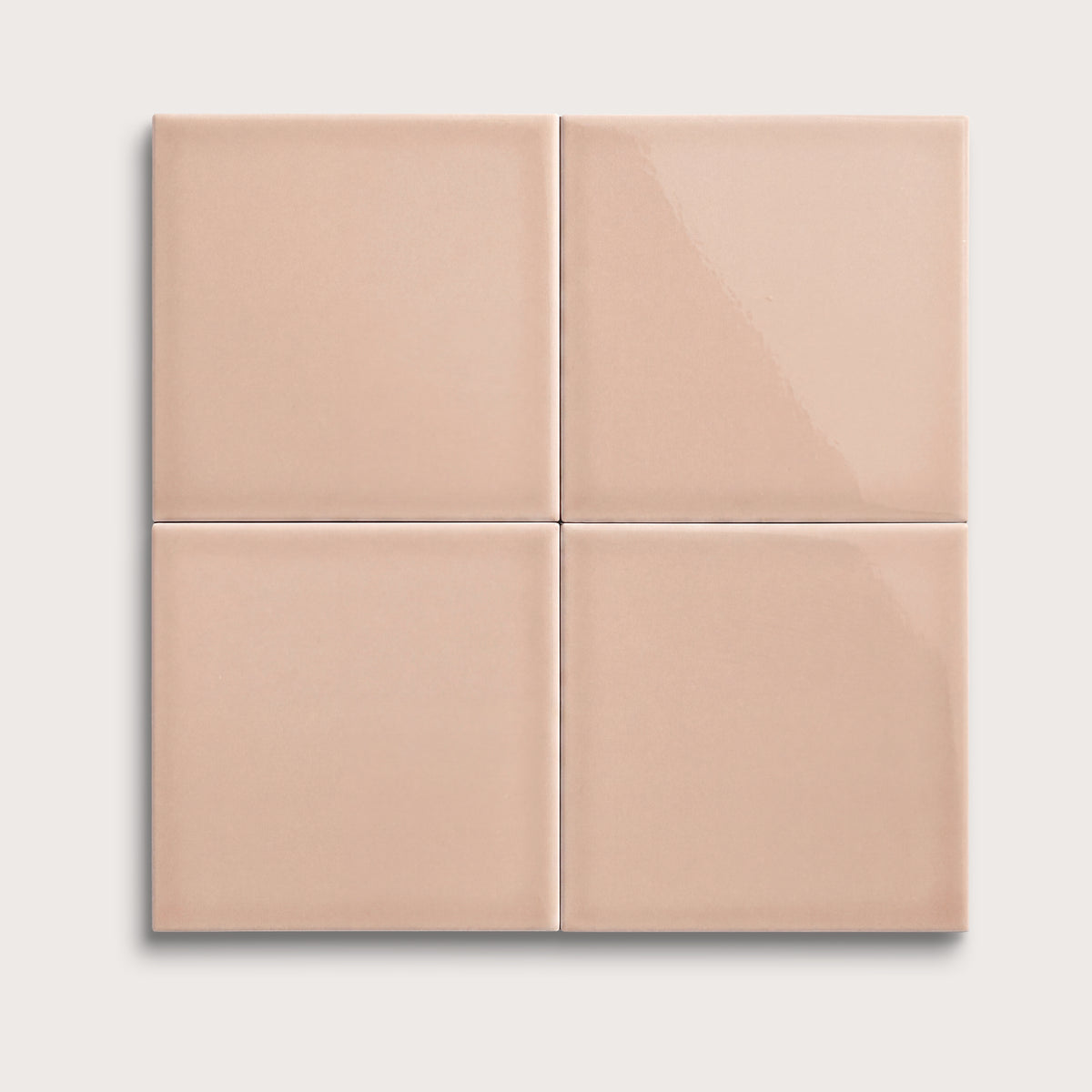 Petal ceramic tile, 6 by 6 inches, gloss finish