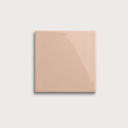 Petal ceramic tile, 6 by 6 inches, gloss finish
