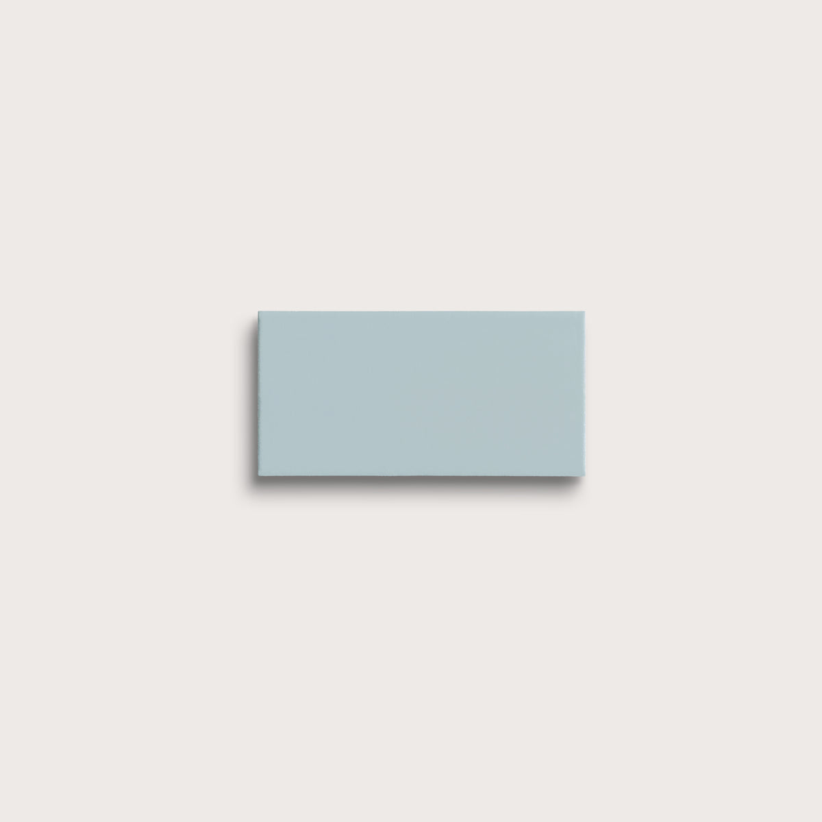 Powder Blue ceramic tile sample, matte finish