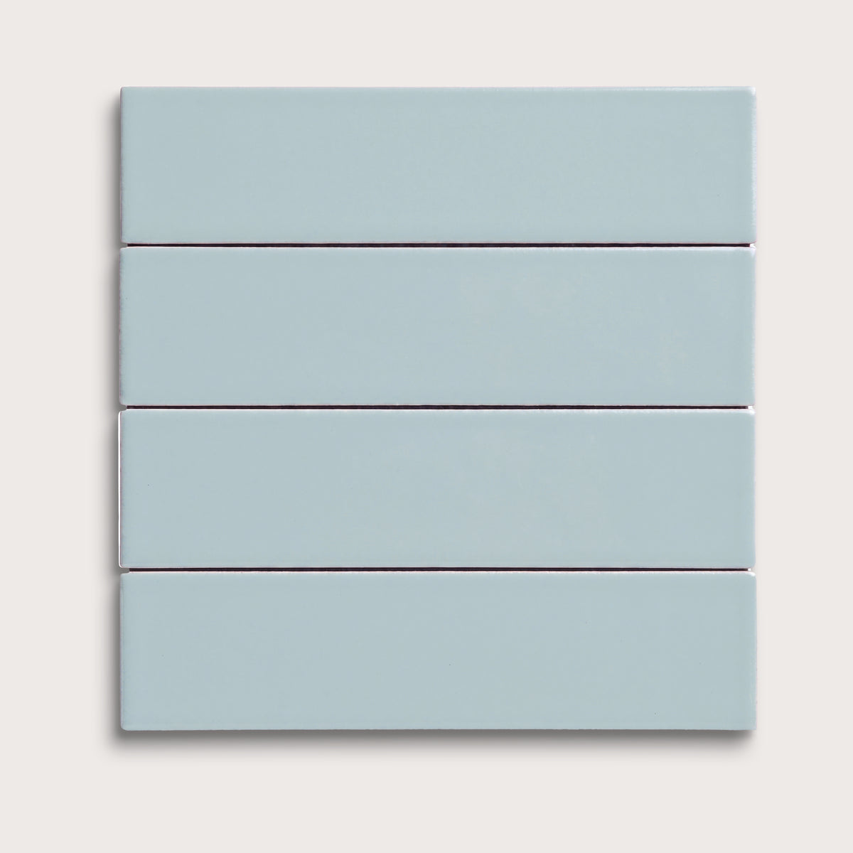 Powder Blue ceramic tile, 2 by 8 inches, matte finish