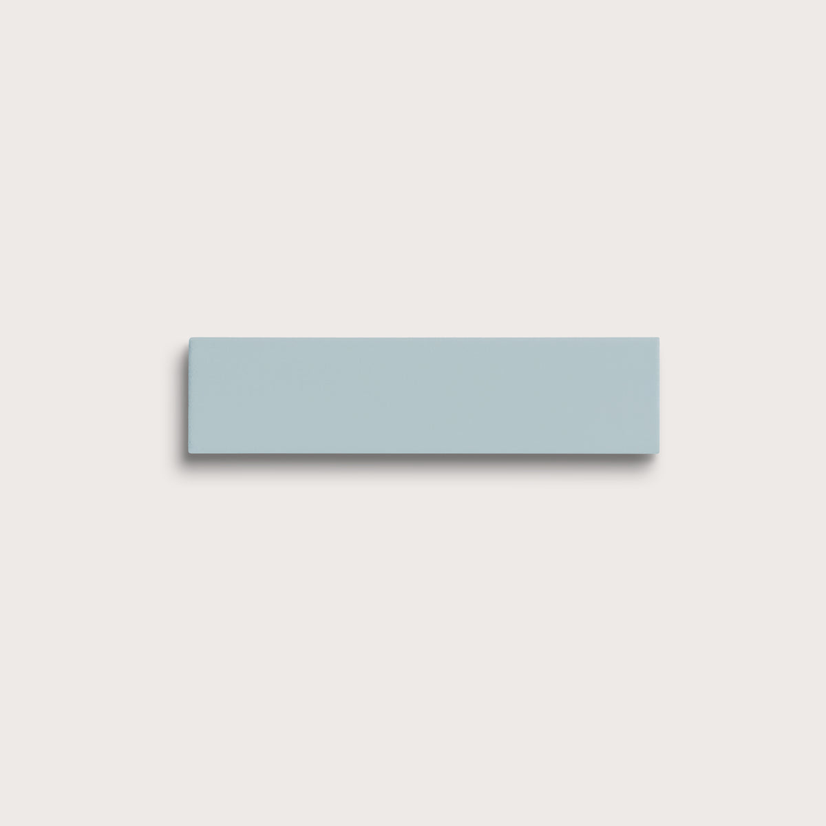 Powder Blue ceramic tile, 2 by 8 inches, matte finish