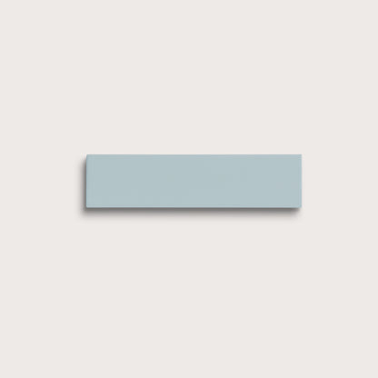Powder Blue ceramic tile, 2 by 8 inches, matte finish