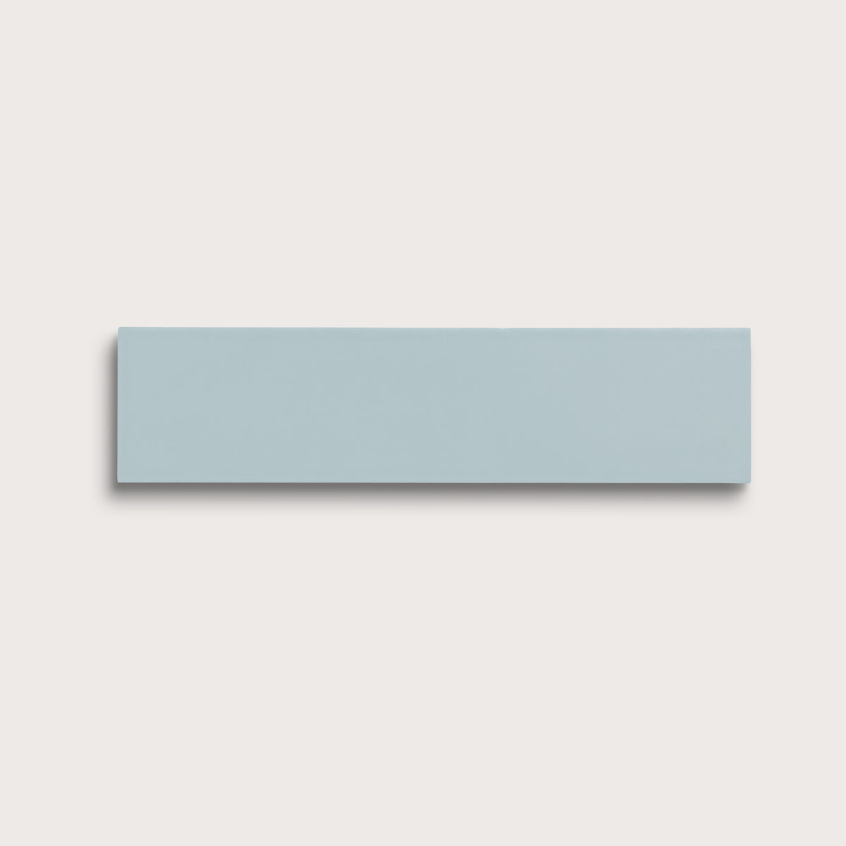 Powder Blue ceramic tile, 3 by 12 inches, matte finish