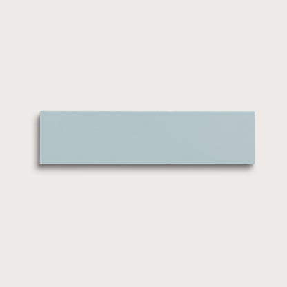 Powder Blue ceramic tile, 3 by 12 inches, matte finish