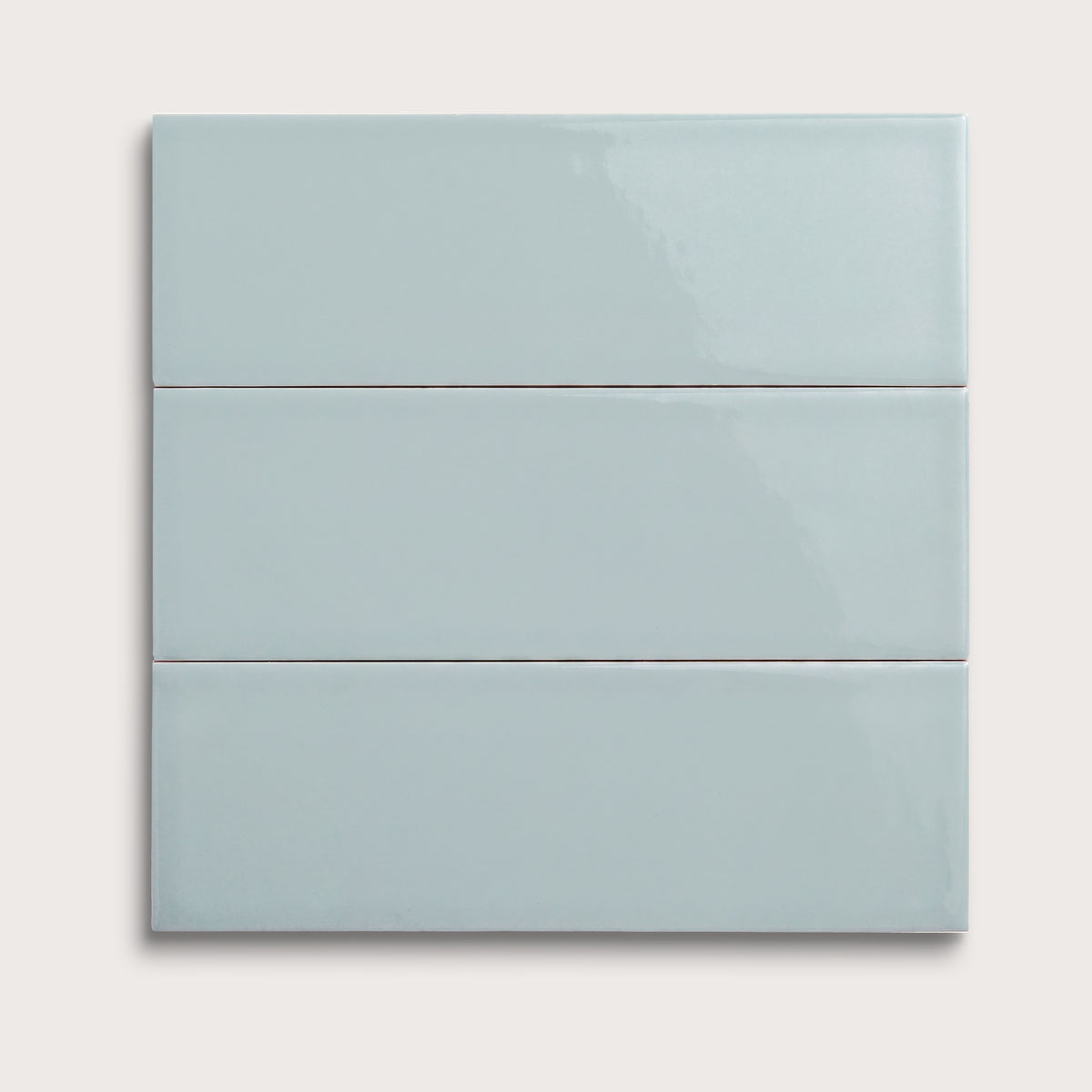 Powder Blue ceramic tile, 4 by 12 inches, gloss finish