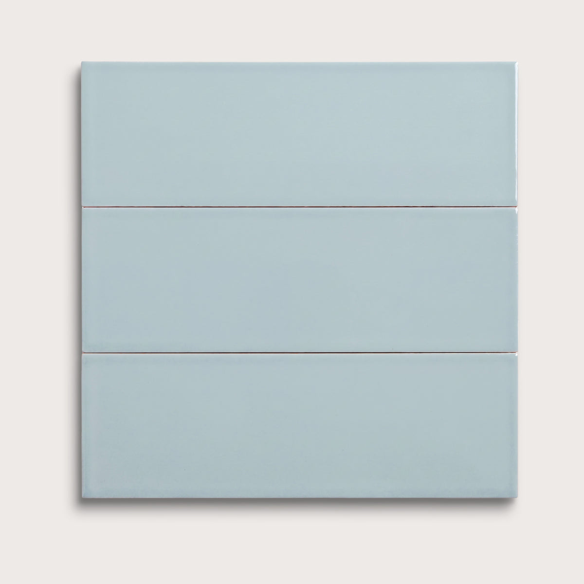Powder Blue ceramic tile, 4 by 12 inches, matte finish