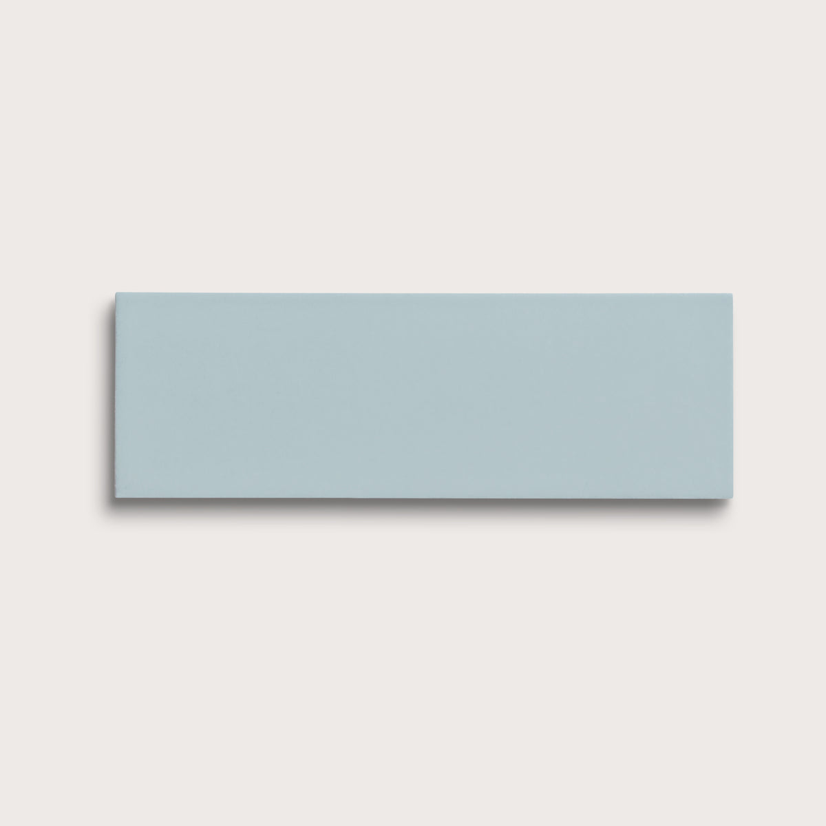 Powder Blue ceramic tile, 4 by 12 inches, matte finish