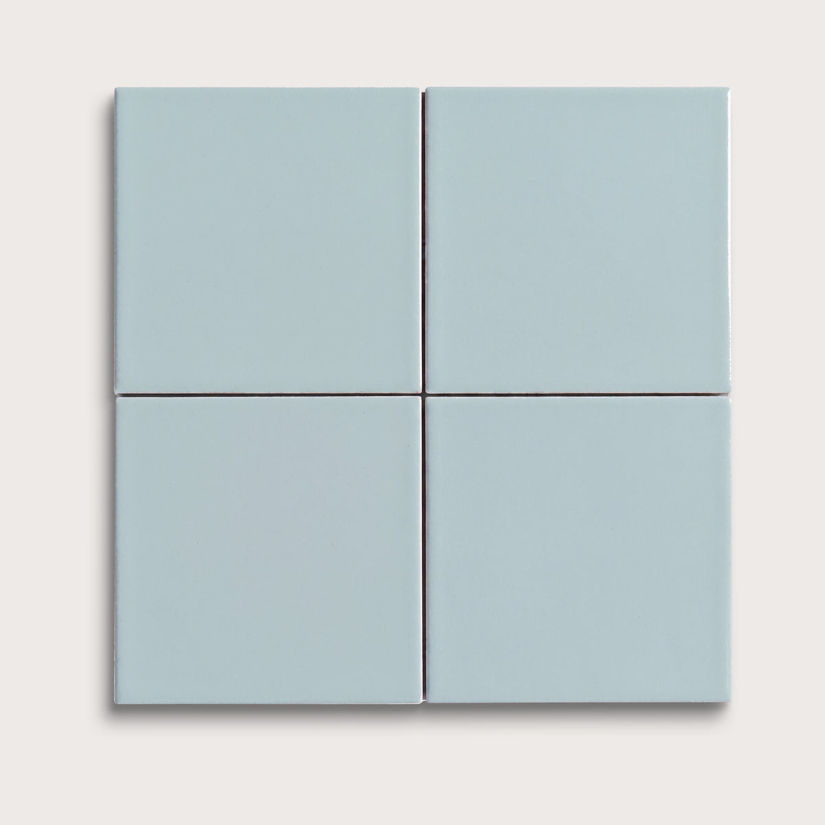 Powder Blue ceramic tile, 4 by 4 inches, matte finish
