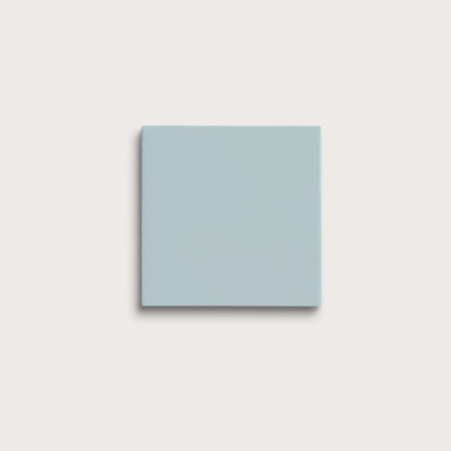Powder Blue ceramic tile, 4 by 4 inches, matte finish