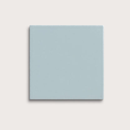 Powder Blue ceramic tile, 8 by 8 inches, matte finish