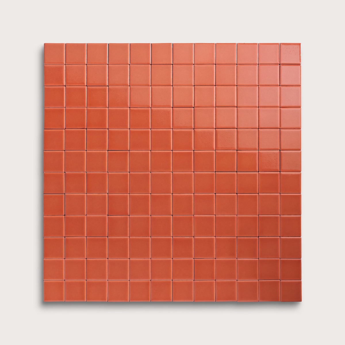 Punch ceramic tile, 2 by 2 inch mosaic, gloss finish