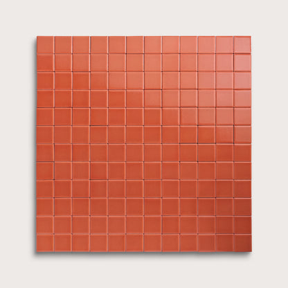 Punch ceramic tile, 2 by 2 inch mosaic, gloss finish