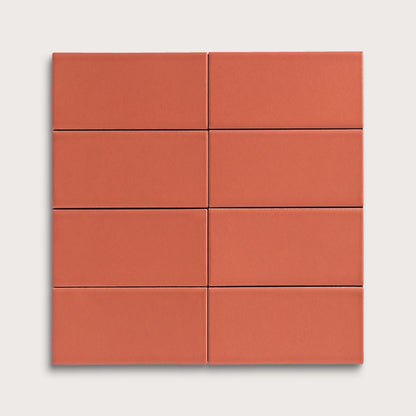 Punch ceramic tile, 2 by 4 inches, matte finish