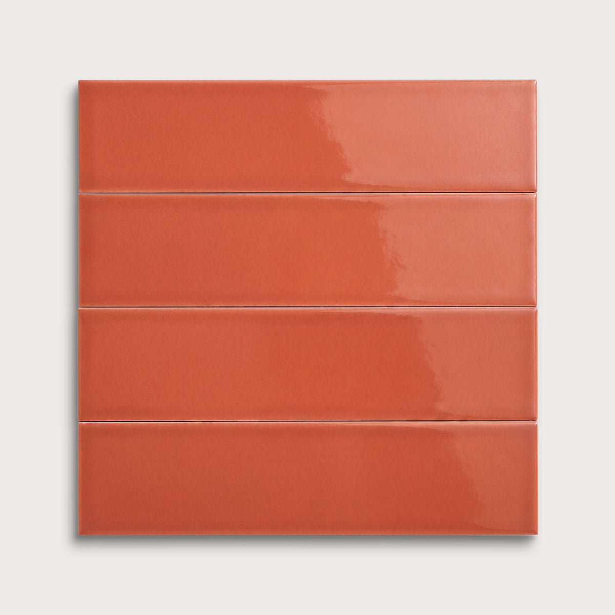 Punch ceramic tile, 3 by 12 inches, gloss finish