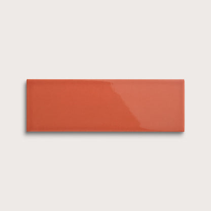 Punch ceramic tile, 4 by 12 inches, gloss finish