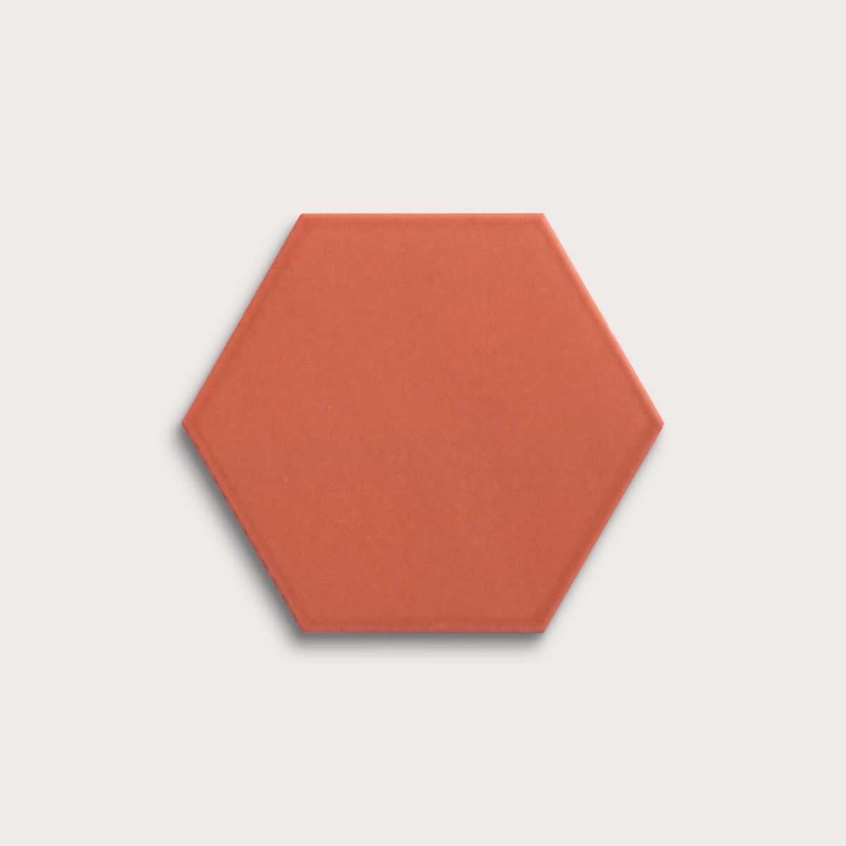 Punch ceramic tile, 8 inch hex, matte finish