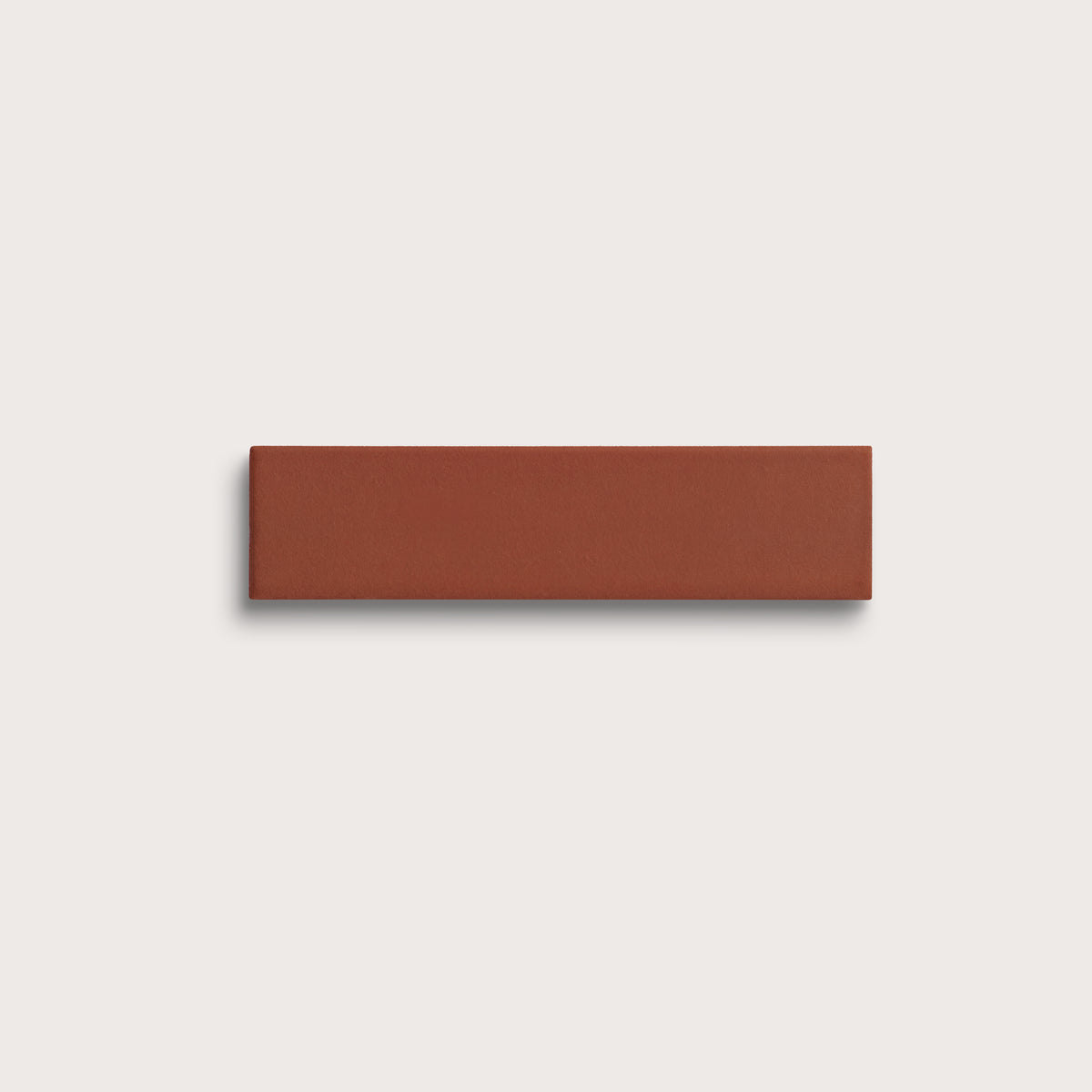 Raspberry Beret ceramic tile, 2 by 8 inches, matte finish