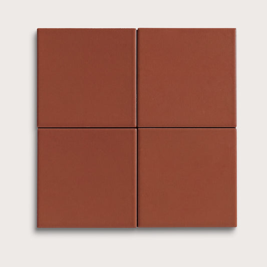 Raspberry Beret ceramic tile, 4 by 4 inches, matte finish