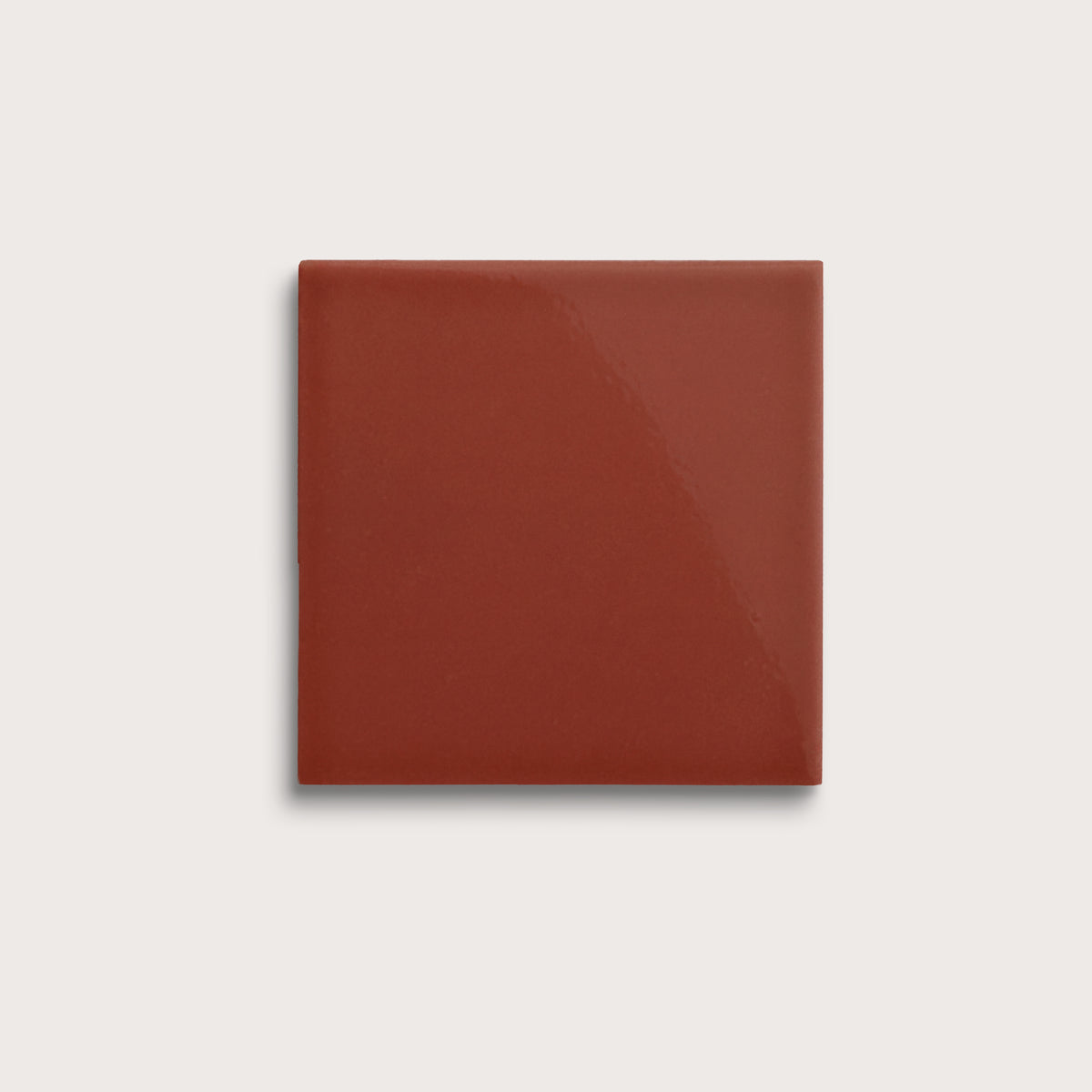 Raspberry Beret ceramic tile, 6 by 6 inches, gloss finish