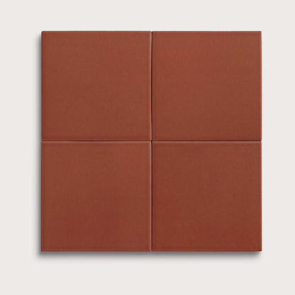 Raspberry Beret ceramic tile, 6 by 6 inches, matte finish