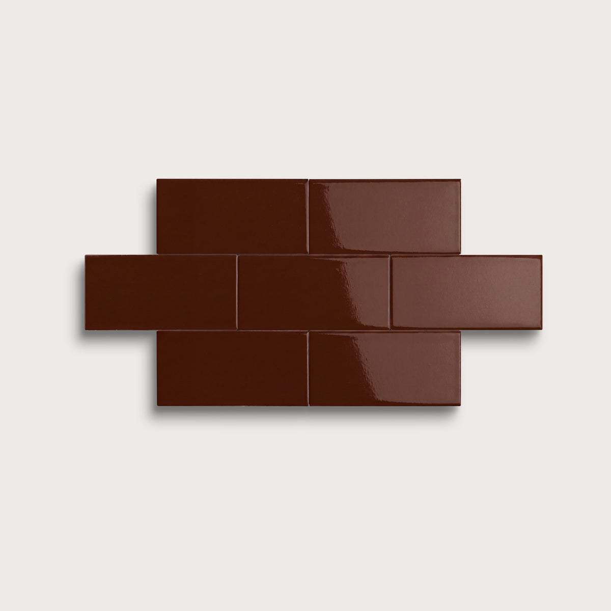 Red Red Wine ceramic tile, 2 by 4 inches, gloss finish