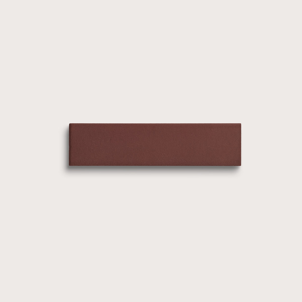 Red Red Wine ceramic tile, 2 by 8 inches, matte finish