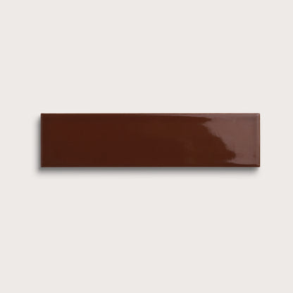 Red Red Wine ceramic tile, 3 by 12 inches, gloss finish