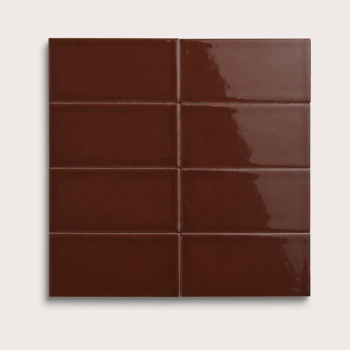 Red Red Wine ceramic tile, 3 by 6 inches, gloss finish