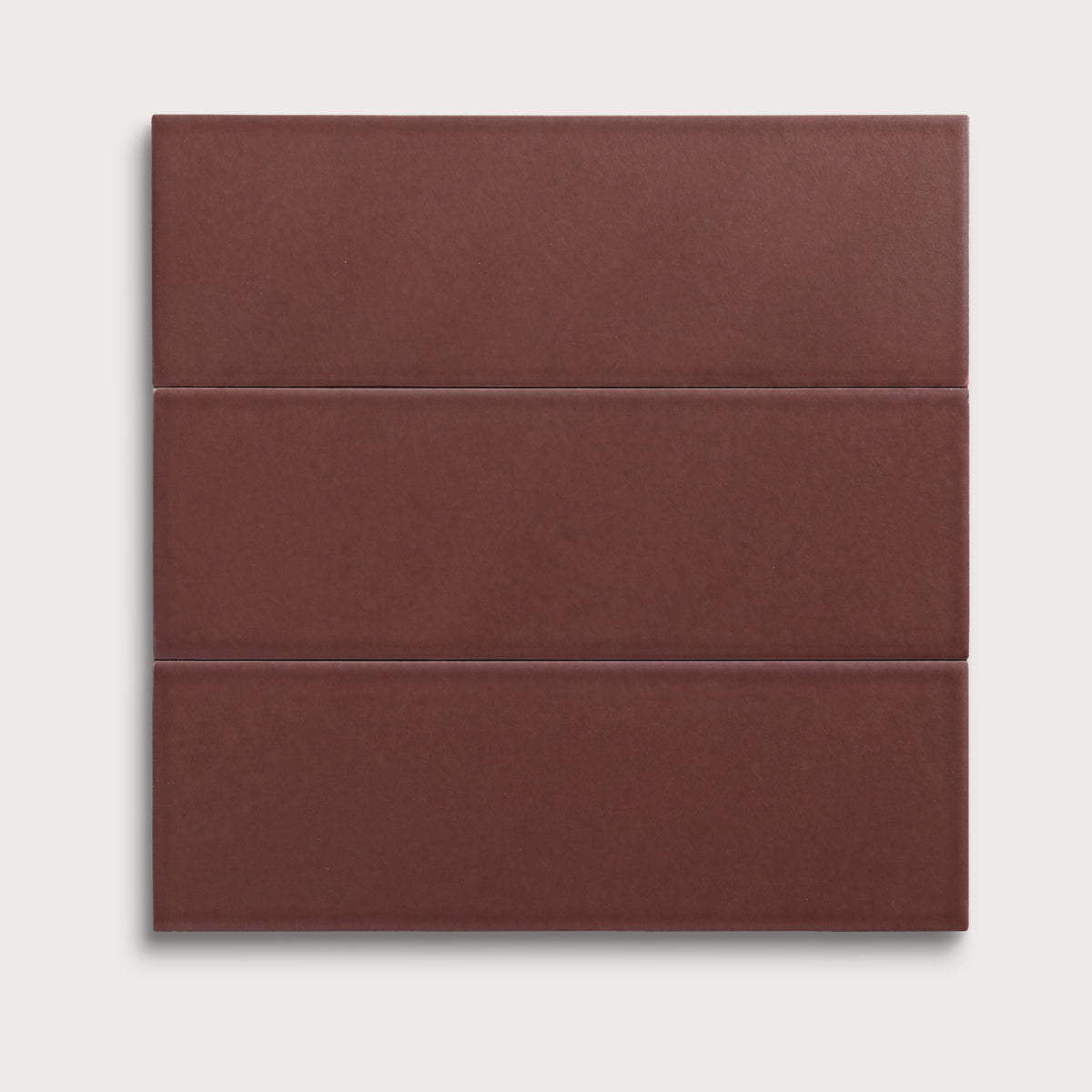 Red Red Wine ceramic tile, 4 by 12 inches, matte finish
