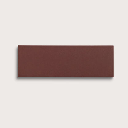 Red Red Wine ceramic tile, 4 by 12 inches, matte finish