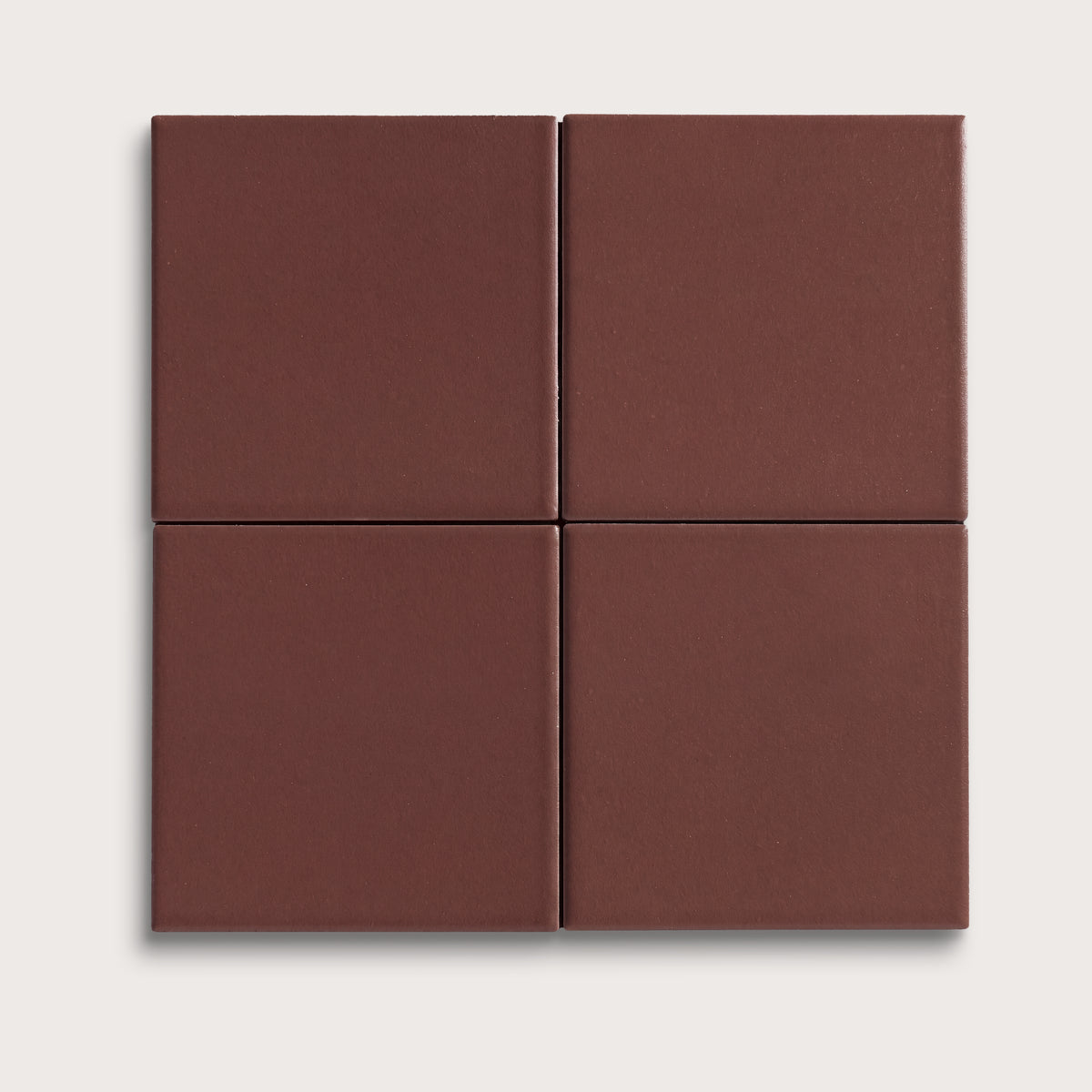Red Red Wine ceramic tile, 4 by 4 inches, matte finish