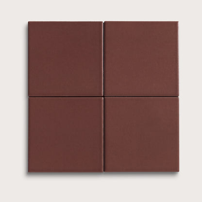 Red Red Wine ceramic tile, 4 by 4 inches, matte finish