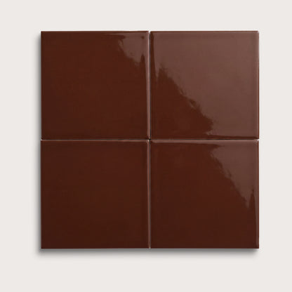 Red Red Wine ceramic tile, 8 by 8 inches, gloss finish