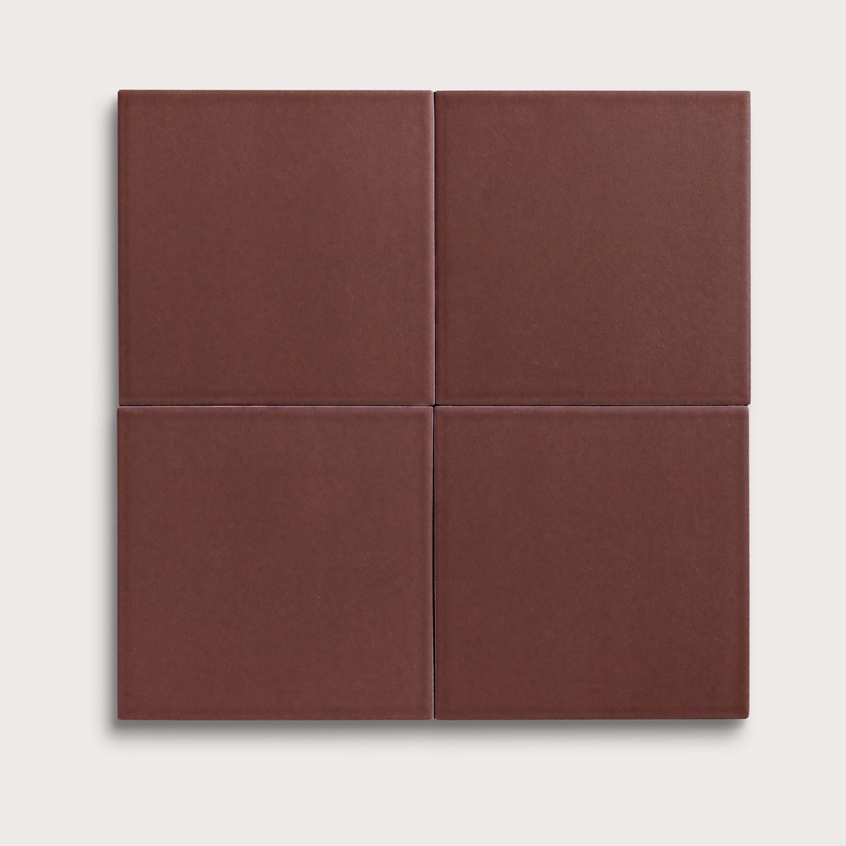 Red Red Wine ceramic tile, 8 by 8 inches, matte finish